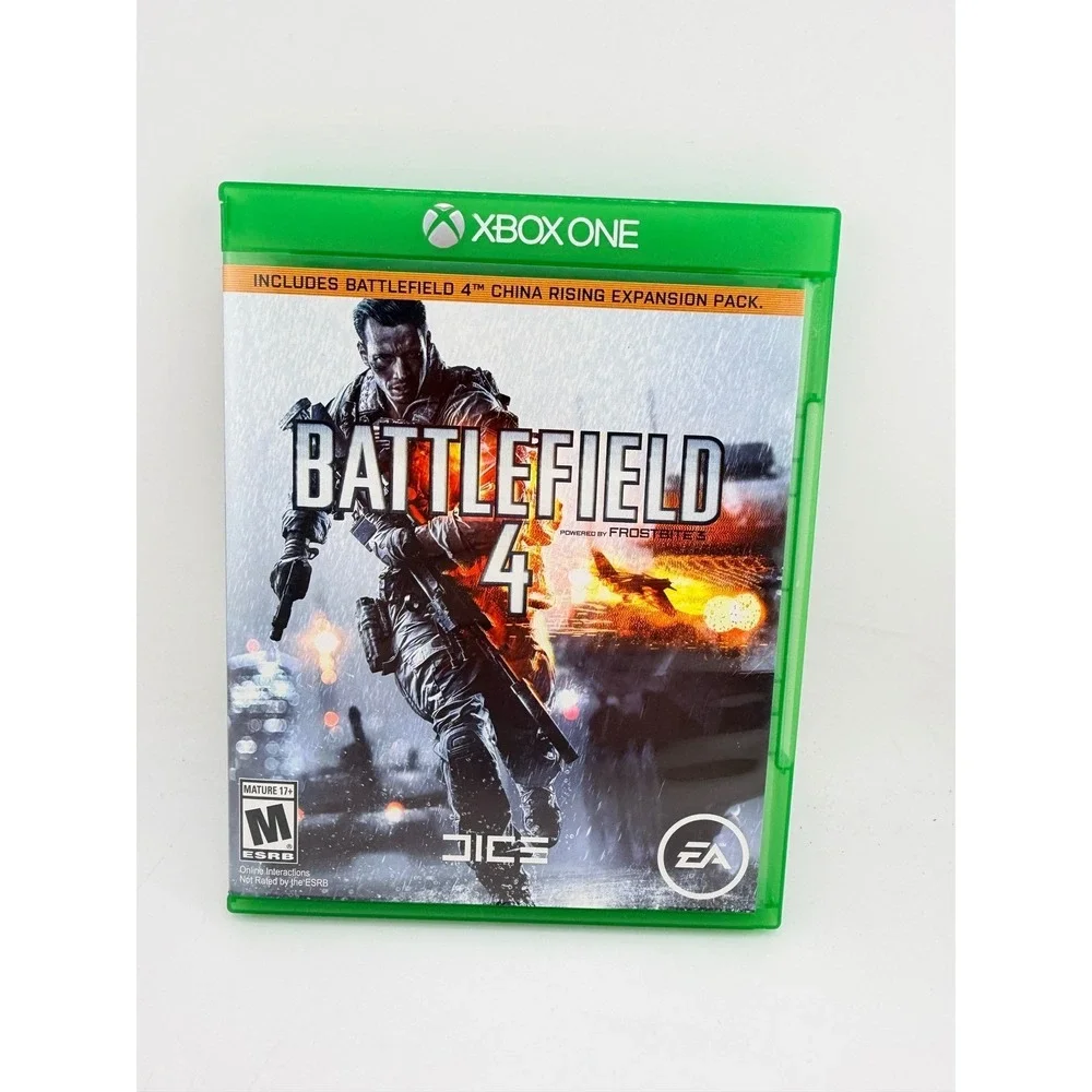 Battlefield 4 Xbox One EA DICE First Person Shooter Video Game with Case
